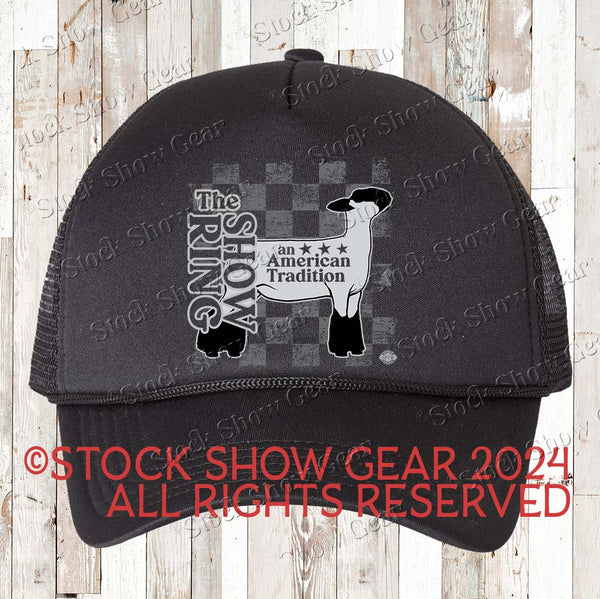 Livestock Show Ring Checkerboard Hats