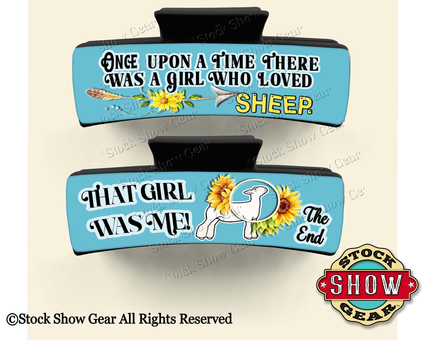 Sheep Hair Claw Clips