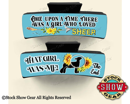 Sheep Hair Claw Clips