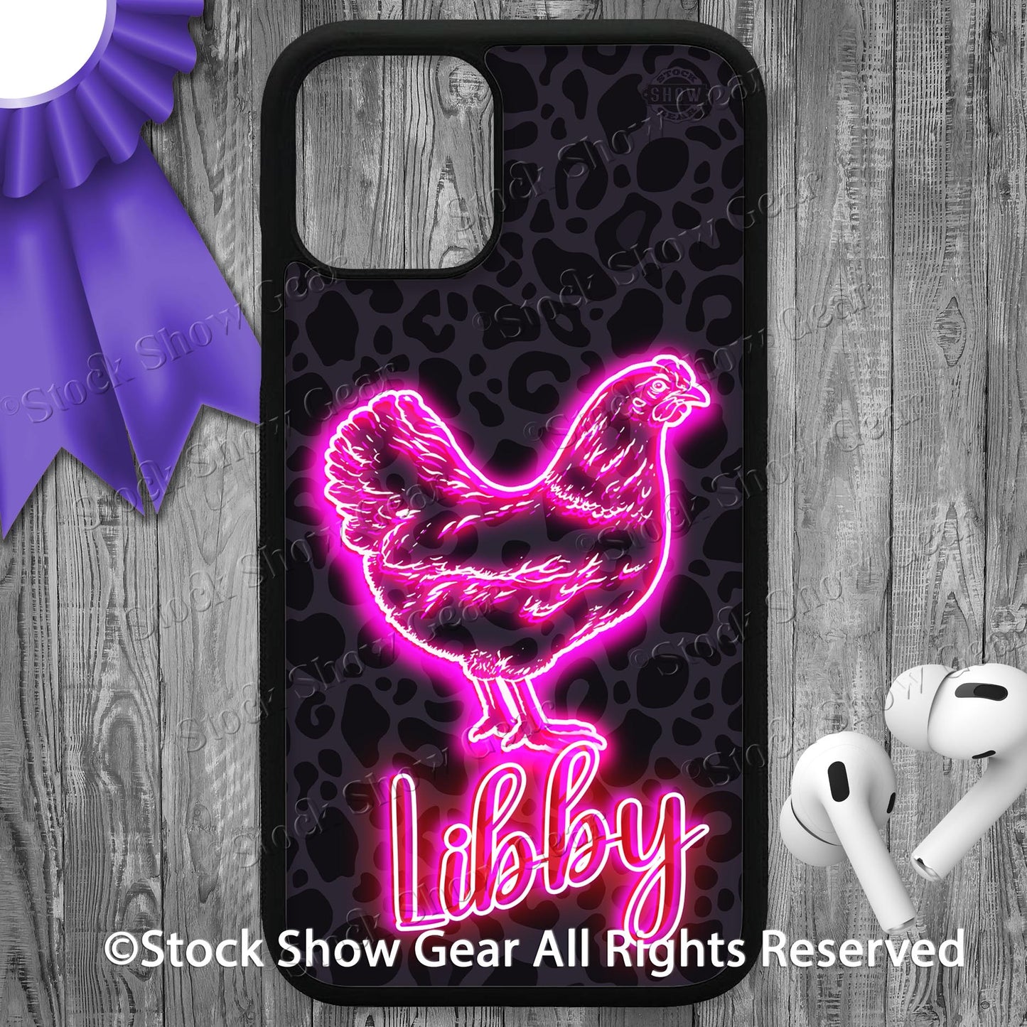 Chicken "Black-Leopard-Neon" Phone Cases-iPhone and Samsung