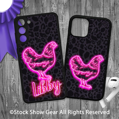Chicken "Black-Leopard-Neon" Phone Cases-iPhone and Samsung