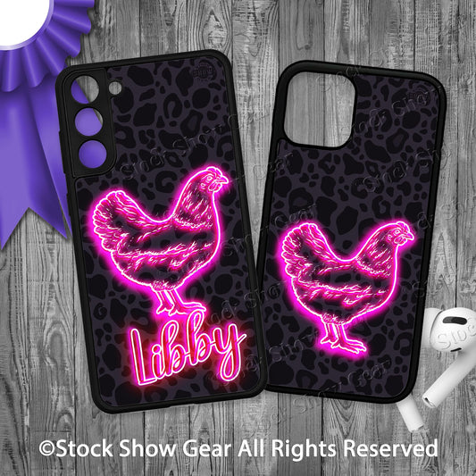 Chicken "Black-Leopard-Neon" Phone Cases-iPhone and Samsung