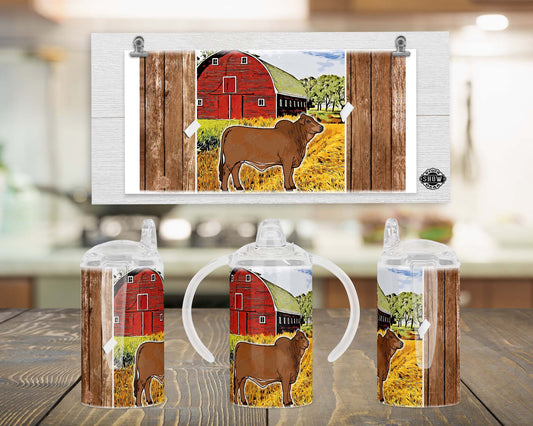 Brahman "Barn Poster" Sippy Tumblers