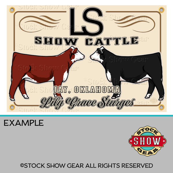 Livestock Show Stall and Farm Banners-Made to Order