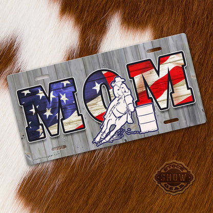 Barrel Racer "Mom" License Plates