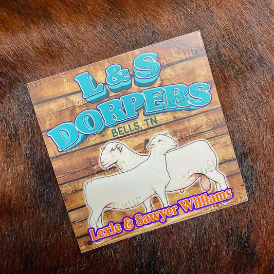 Custom Coordinating Farm and Family Stickers