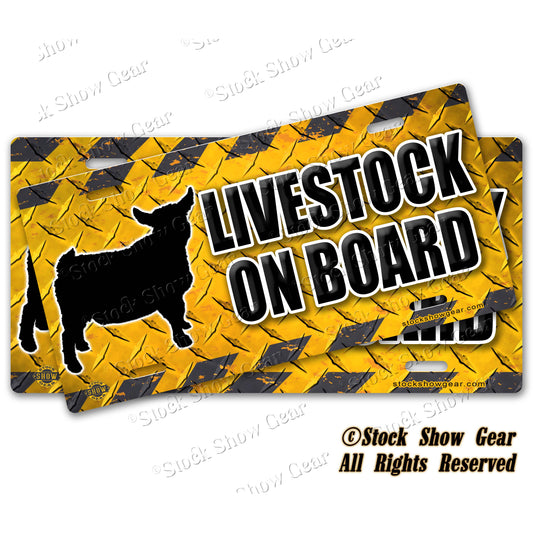 Goat Livestock Trailer Safety Signs