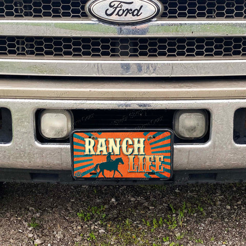 "Ranch Life" License Plate Design