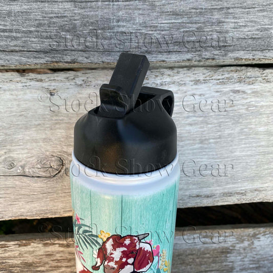 Red Dapple Boer "Happy Wreath" Water Canteen