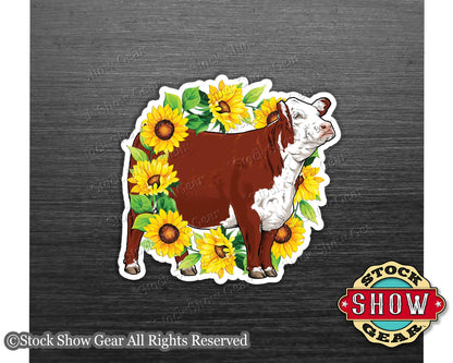 Red Hereford Cattle Magnets - Variety of Designs