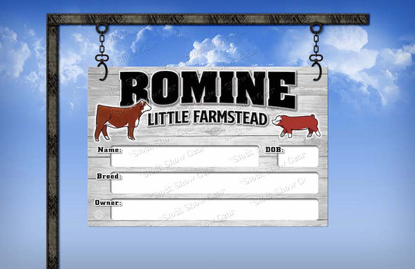 Reusable Dry Erase Metal Stall Signs-Made to Order