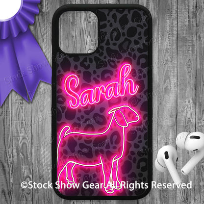 Show Goat "Black-Leopard-Neon" Phone Cases-iPhone and Samsung