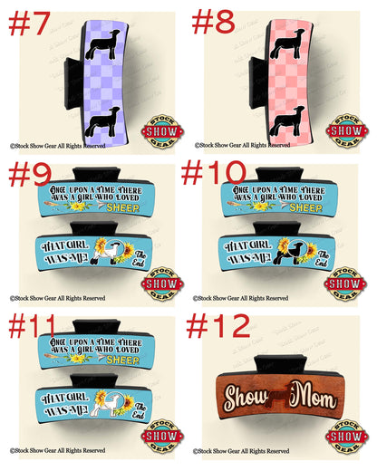 Sheep Hair Claw Clips