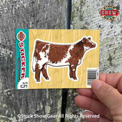 Shorthorn Cattle Stickers - Variety of Designs