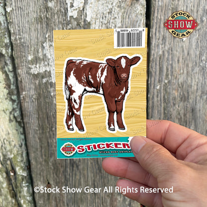 Shorthorn Cattle Stickers - Variety of Designs