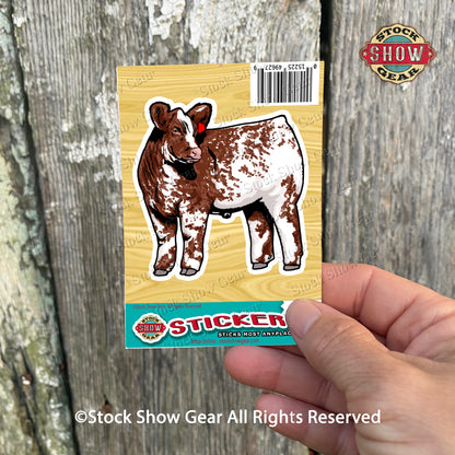 Shorthorn Cattle Stickers - Variety of Designs