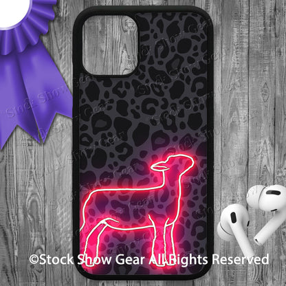 Show Lamb "Black-Leopard-Neon" Phone Cases-iPhone and Samsung