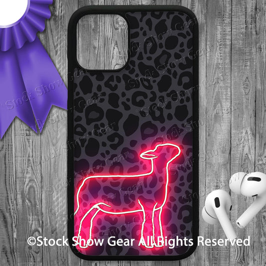 Show Lamb "Black-Leopard-Neon" Phone Cases-iPhone and Samsung