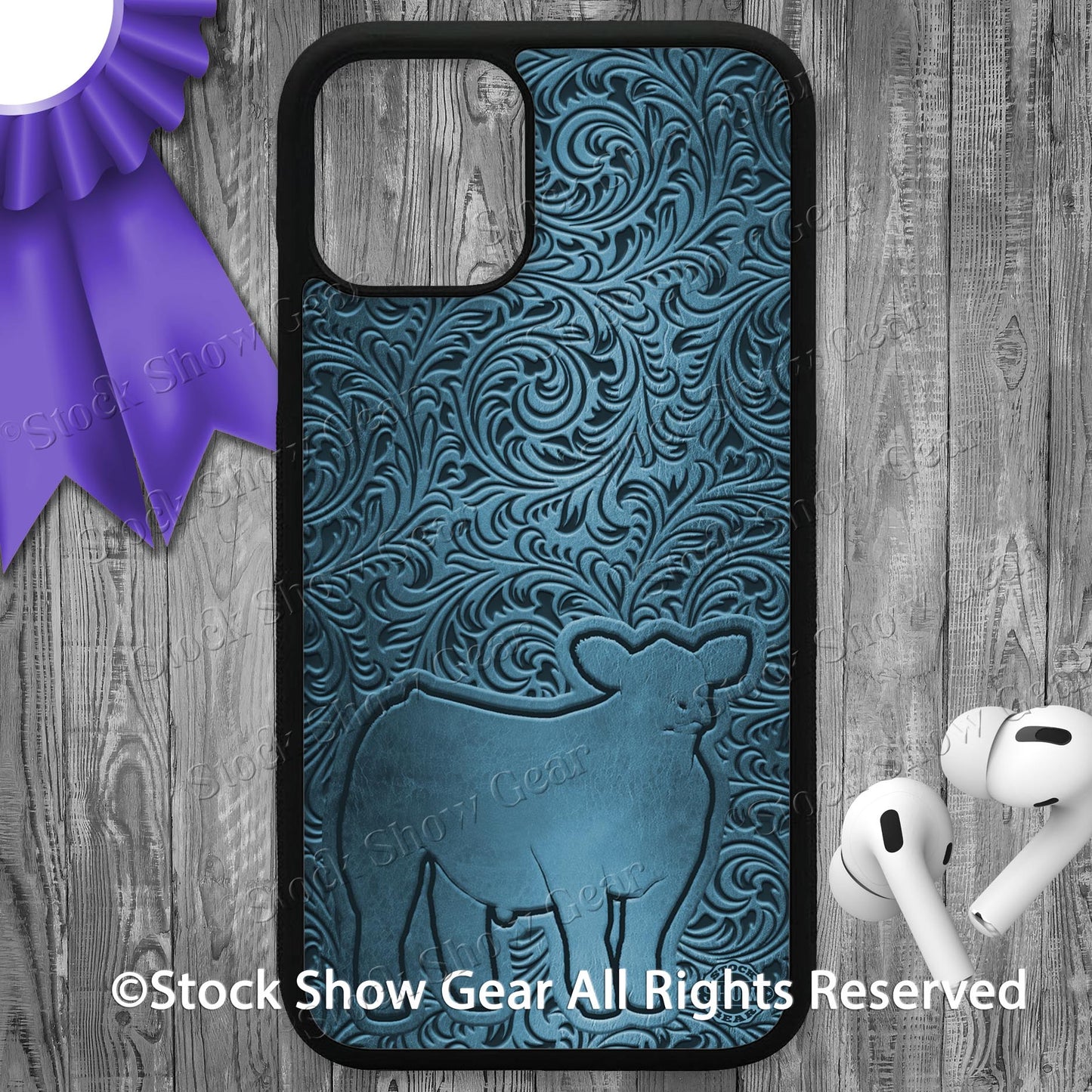 Show Steer "Tooled Leather-Look" Phone Cases-iPhone and Samsung