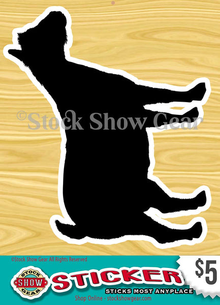 Silhouette Pygmy Goat Stickers