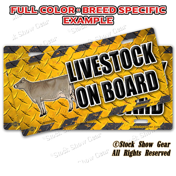 Dairy Cattle Livestock Trailer Safety Signs