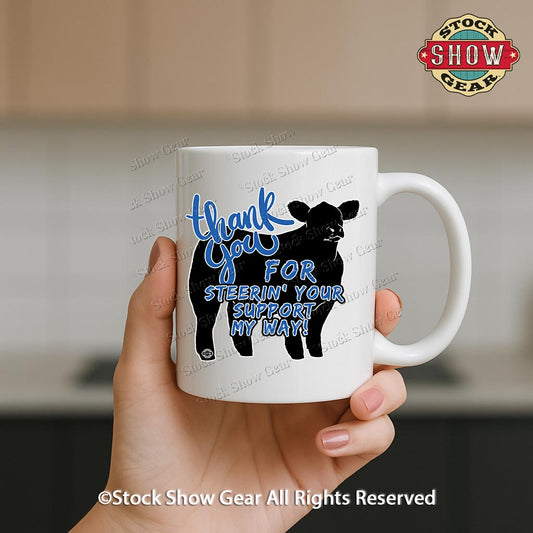 Show Steer Thank You Products-Magnets-UV DTF Stickers