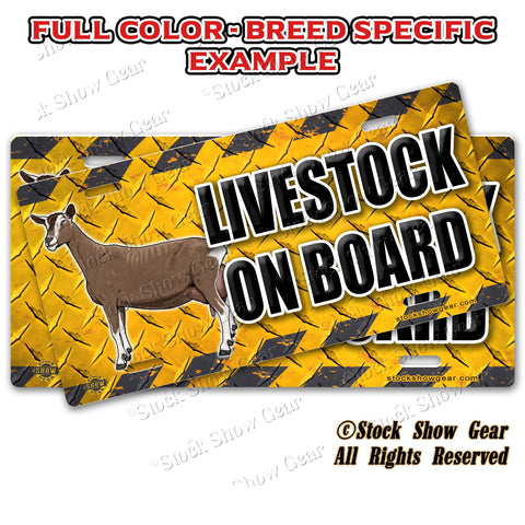 Dairy Goat Livestock Trailer Safety Signs