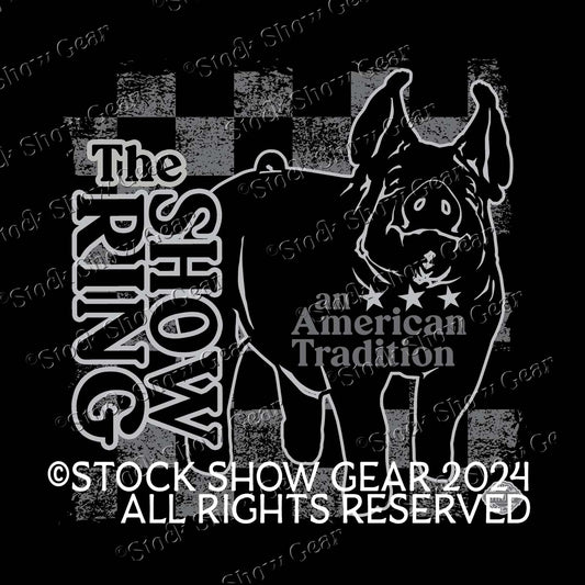 Show Pig Checkerboard-Show Ring Apparel