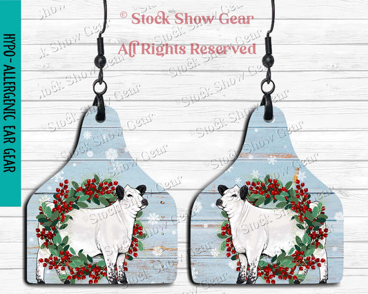 Christmas Cattle Earrings