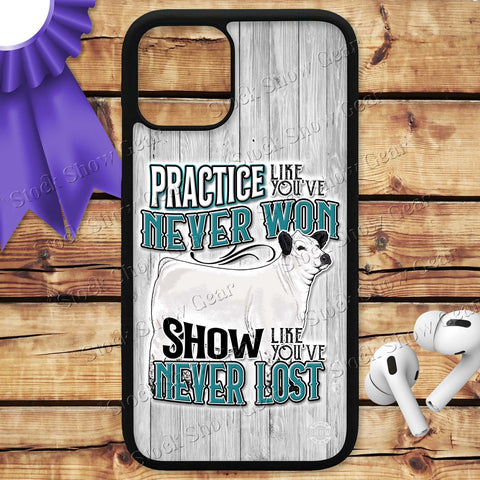 White Park Heifer "Practice Quote" Design Phone Cases