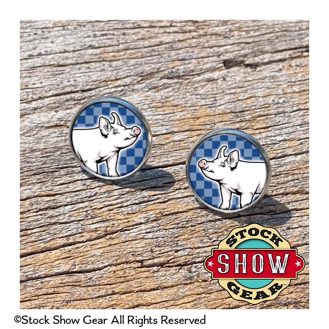 Pig Epoxy Earrings
