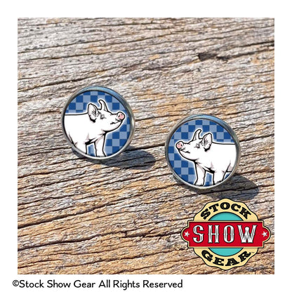 Pig Epoxy Earrings