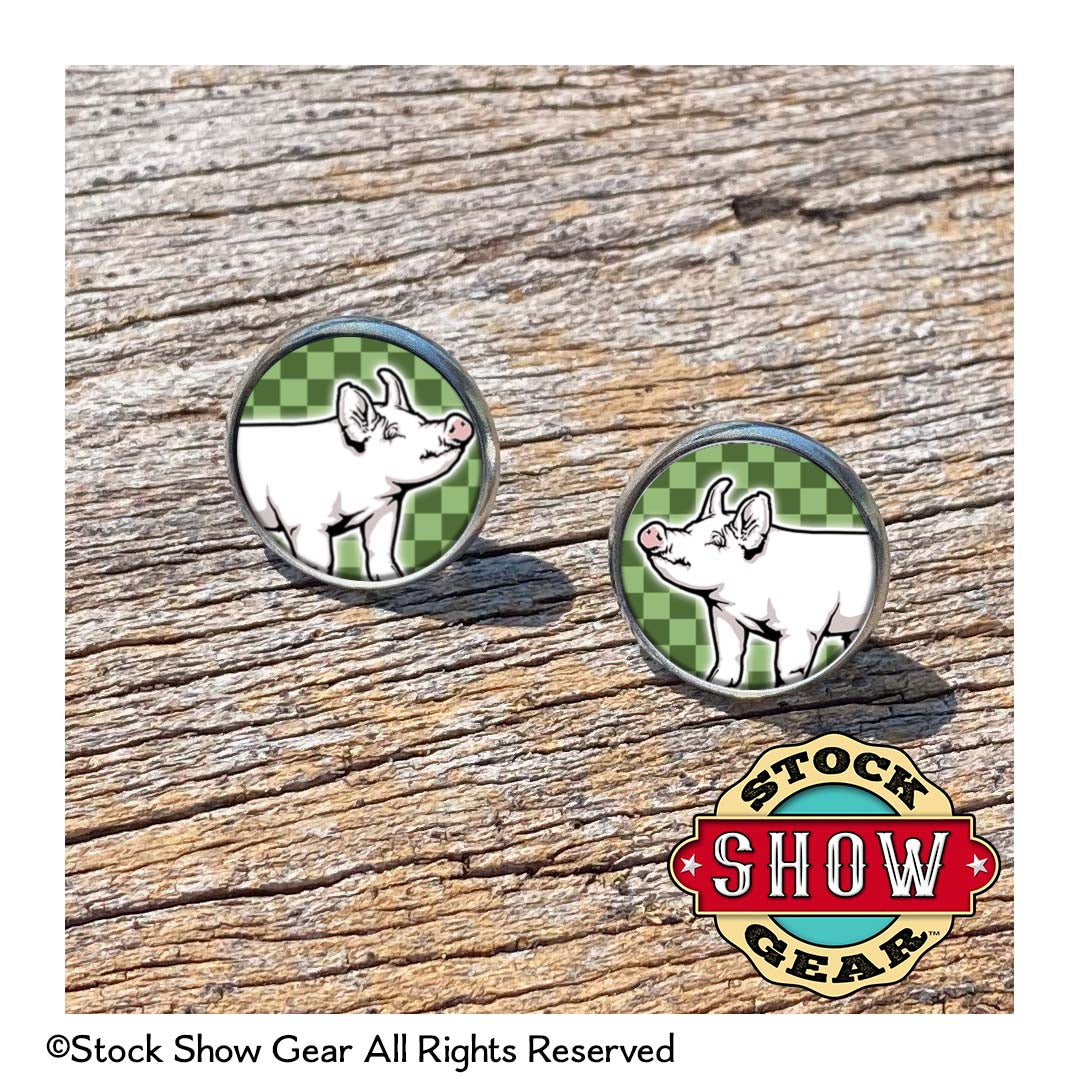 Pig Epoxy Earrings