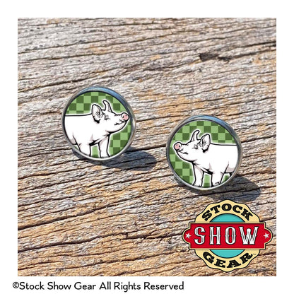 Pig Epoxy Earrings