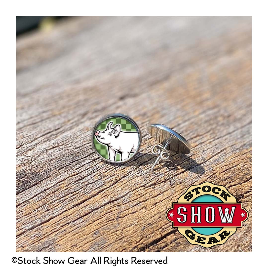 Pig Epoxy Earrings