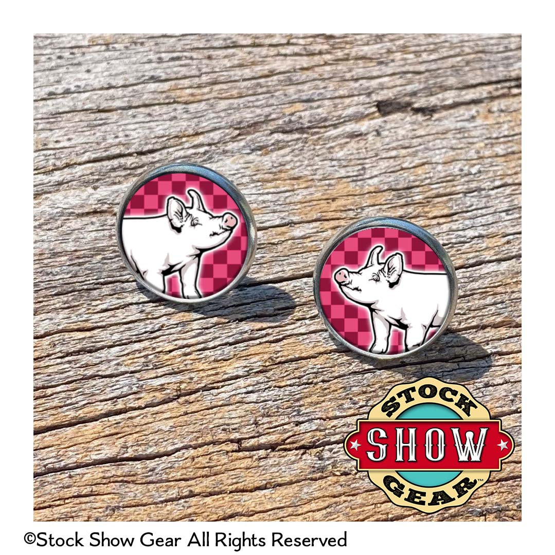 Pig Epoxy Earrings