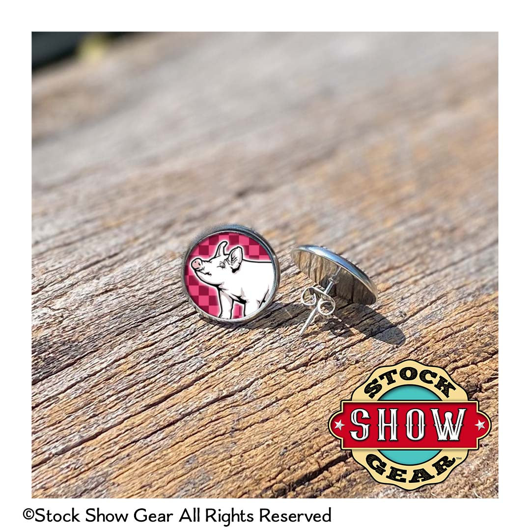 Pig Epoxy Earrings