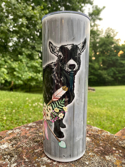 Pygmy Goat "Boho Arrows" Tumblers