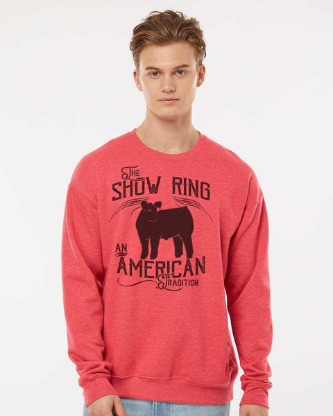 Steer-Original Show Ring American Tradition Crew Neck Sweatshirt