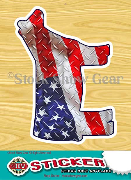 Hefe Sticker Show Heifer-USA Sticker – Stock Show Gear