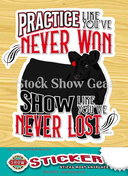 Black Angus Stickers | Stock Show Gear Designs | Ready to Ship