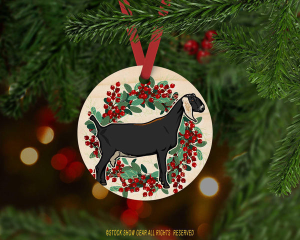 Nubian Dairy Goat-Christmas Ornaments