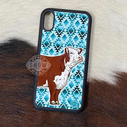 Red Hereford Phone Cases - USA and Patterned Design