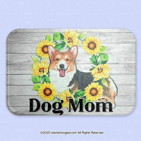 Tri-Corgi "Sunflower Wreath" Cutting Boards