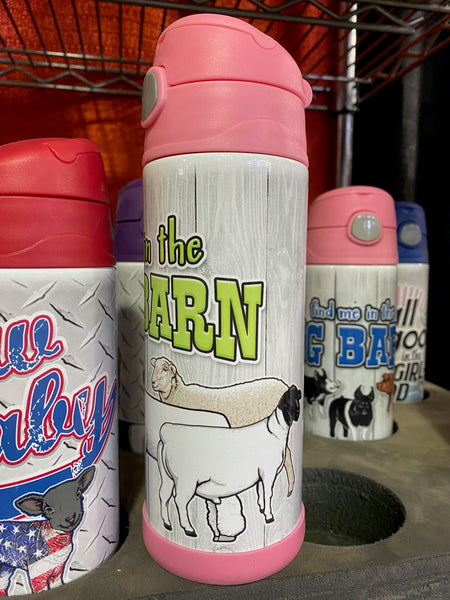 "Find Me in the Sheep Barn" Flip Sip Tumbler