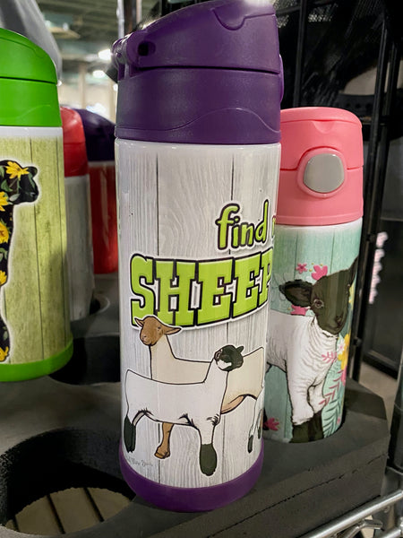 "Find Me in the Sheep Barn" Flip Sip Tumbler