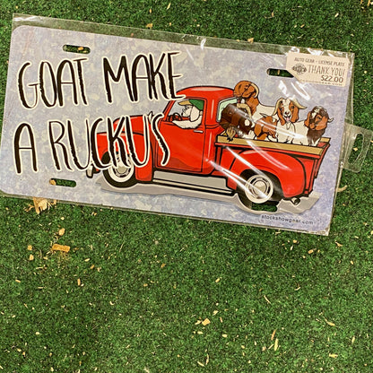 Boer Goat Truck License Plates