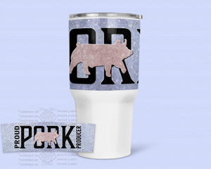 Proud Pork Producers-30oz. Stainless Steel Tumbler