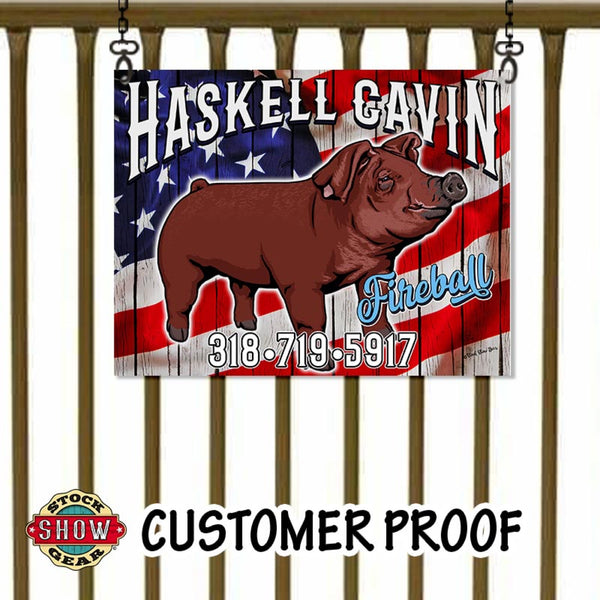Stock Show Stall Signs Made to Order