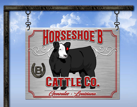 Custom Metal Stock Show Stall and Farm Signs-Made to Order